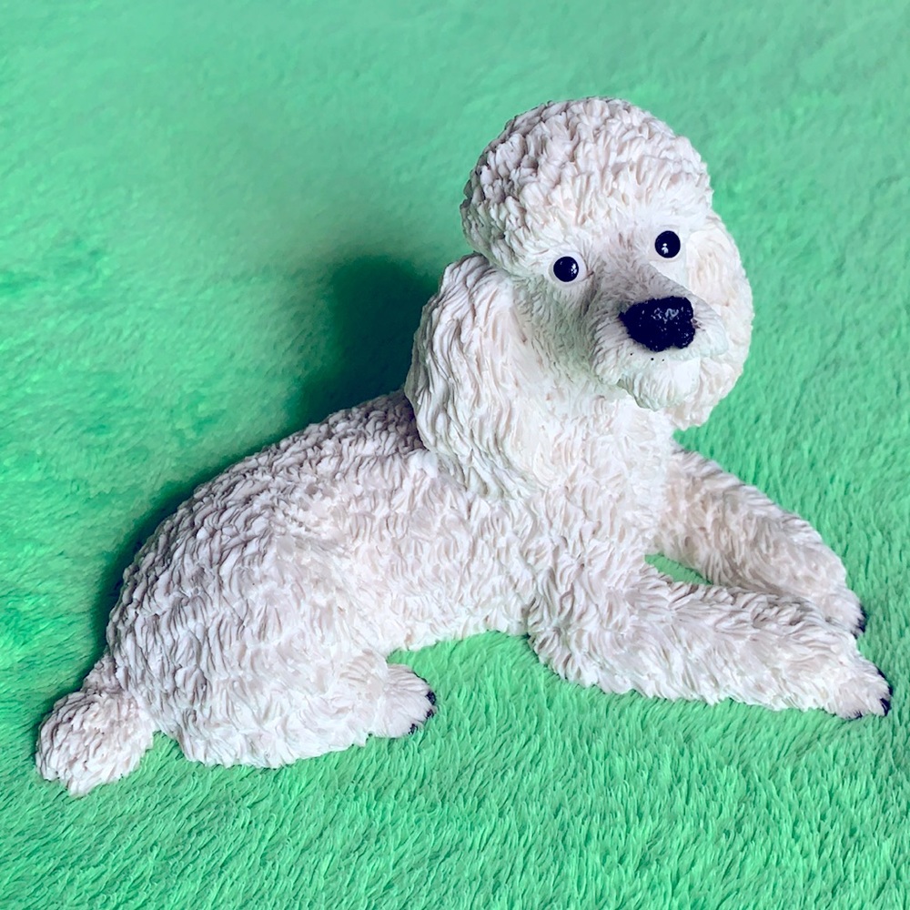 Original by Costagna made in Italy white poodle